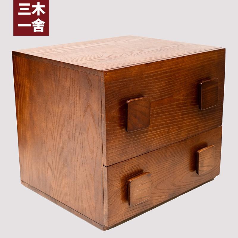 三木一舍中古风客厅C位复古斗柜 中古风卡门柜 DIY自由组合储物柜