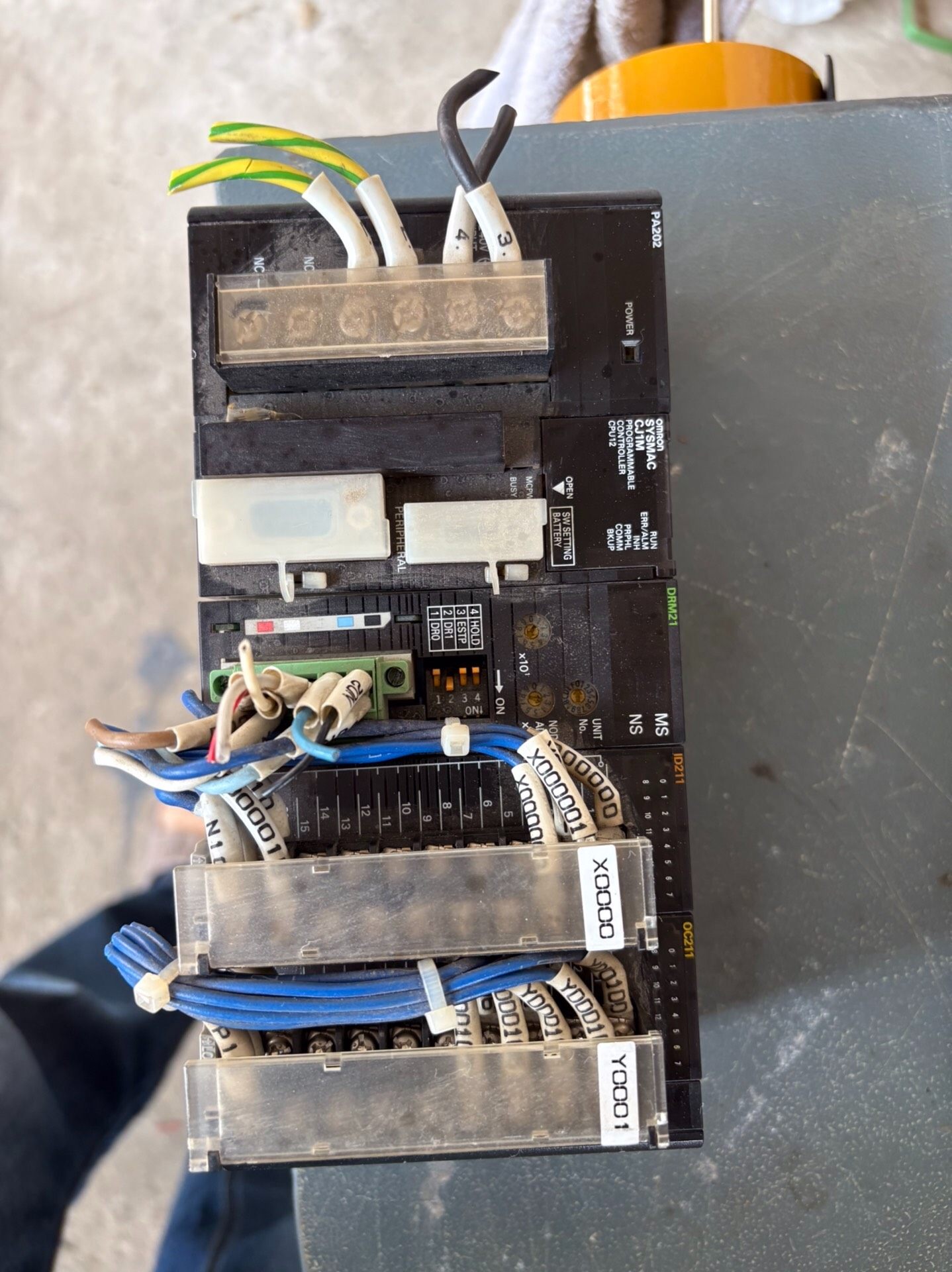 原装拆机欧姆龙cj1wplc一套cpu12带drm21+id