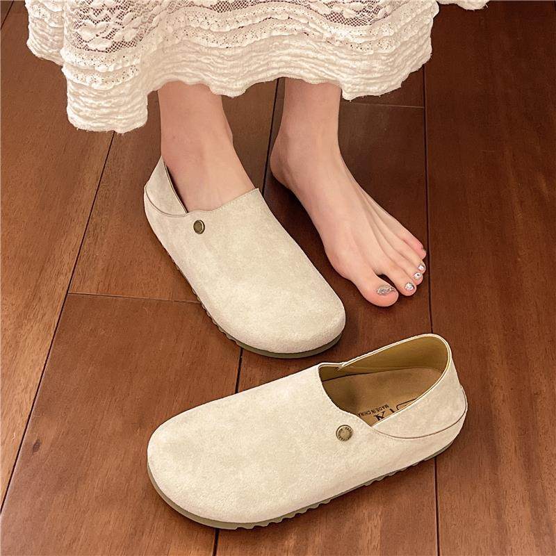 春季磨砂皮两穿勃肯鞋女2026新款百搭乐福鞋单鞋一脚蹬博肯0116z,女鞋,勃肯鞋/软木鞋,淘宝优惠券,粉丝福利购,淘宝优惠卷