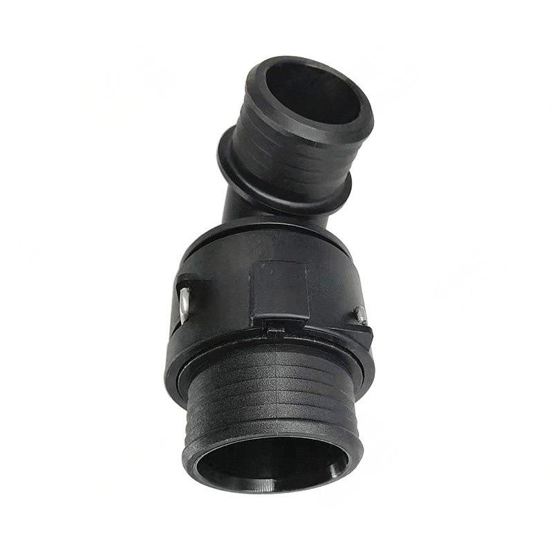 NW32接头38MM弯头冷却水管接头外径约40mm 塑料黑色暖风管阴接头