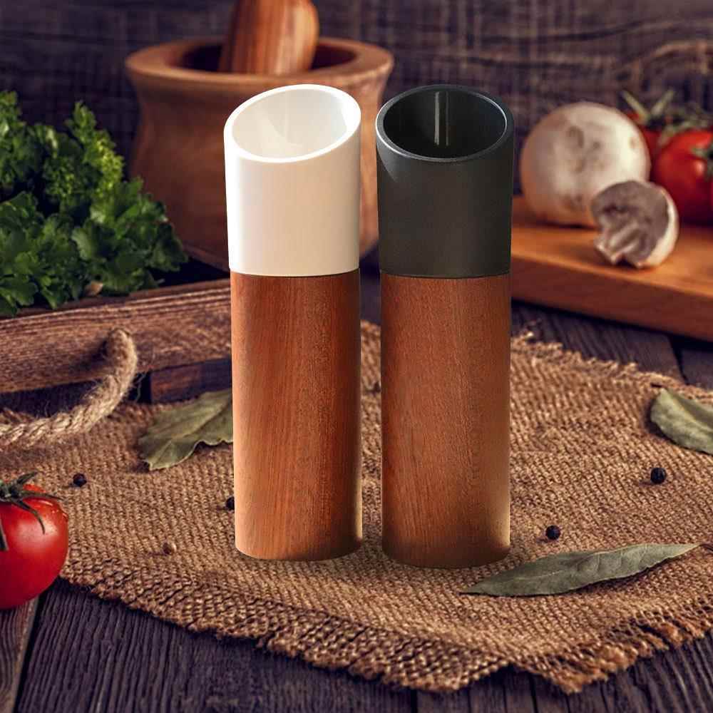 陶瓷磨芯手动胡椒研磨器木质花椒粉海盐颗粒研磨瓶家用简约北欧风
