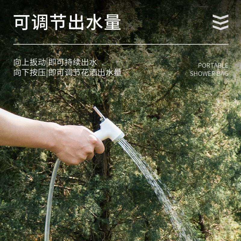 户外露营太阳能沐浴袋便携式冲凉热水袋晒水袋野外过夜洗