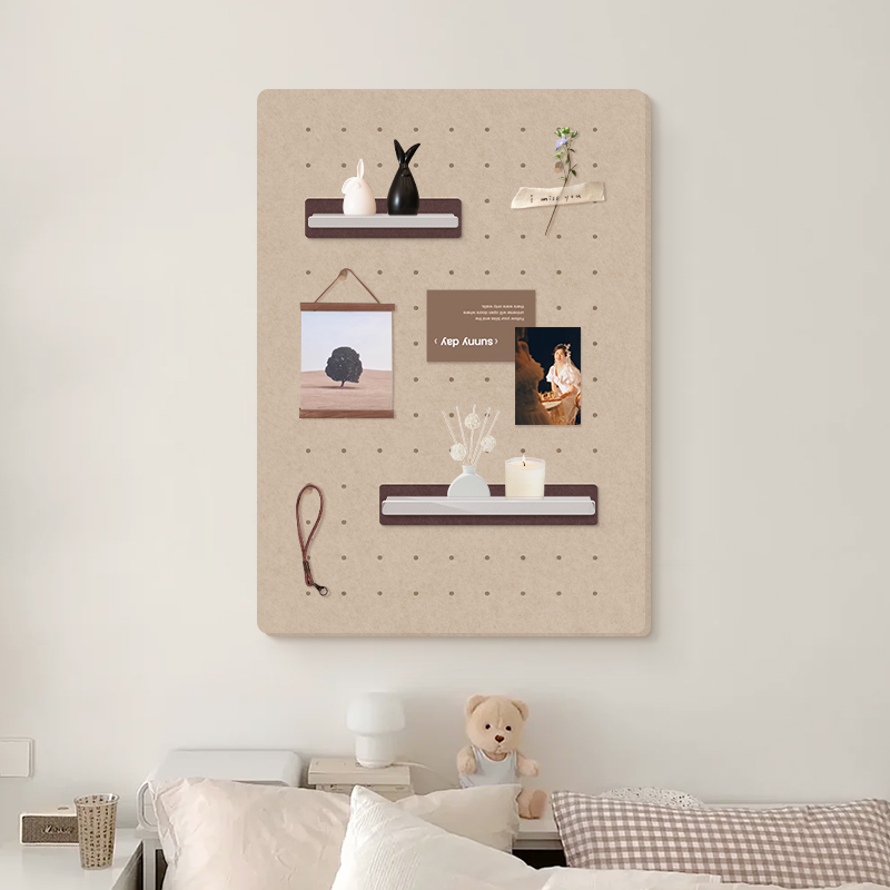 毛毡墙贴照片墙背景板软木墙板留言记事板挂墙饰品展示板墙上收纳
