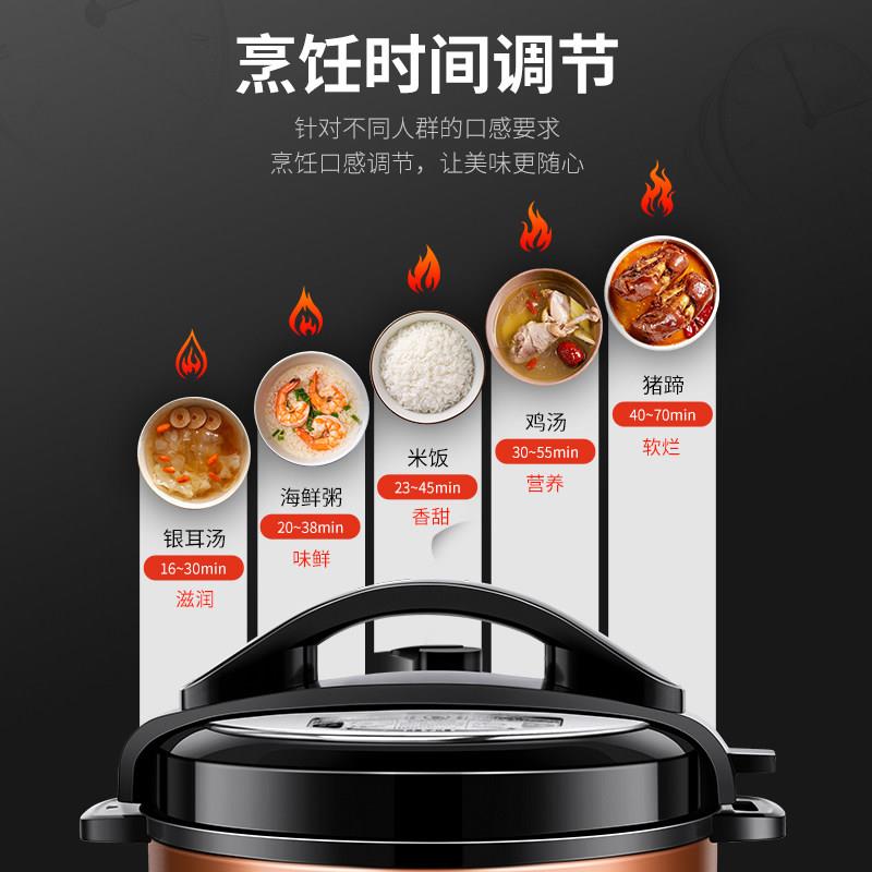 三牌电子压力X5Y60G家用-5-6人多功角能电高压锅锅电饭锅商用大容