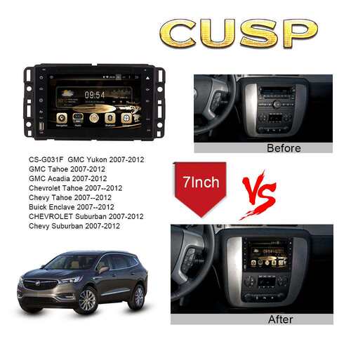 适用雪佛兰Acadia /Suburban跨境安卓车载互联7寸小屏汽车导航仪