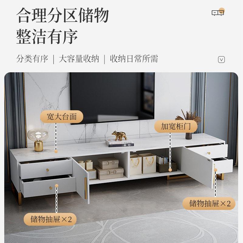 电视柜家用简约现小户型收纳储物柜客厅轻奢茶几柜组合落地柜