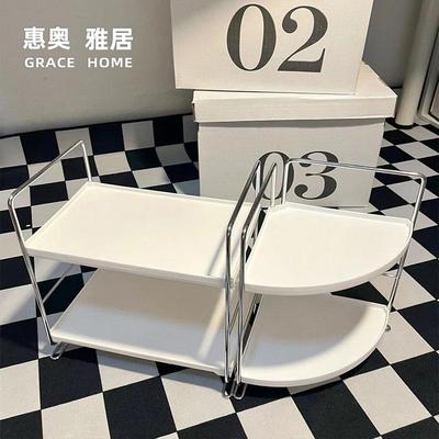 转角迷你拐角三角扇形收纳小架子置物架桌面小尺寸三角架厨房杯架