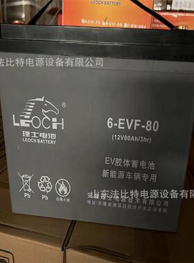 理士胶体蓄电池6-EVF-80免维护12V80Ah电动四轮车 电动升降平台
