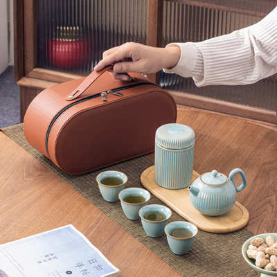 晴川便携式旅行茶具套装商务企业公司节庆活动高档礼品可定制logo