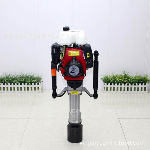 汽油打桩机建筑工程铁路三角桩农场护栏抢险木桩钢管打桩机