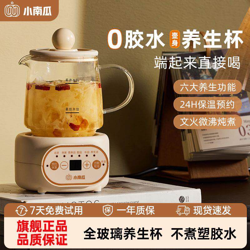 小南瓜养生杯桌面迷你养生壶多功能玻璃电炖杯办公室小型烧水煮茶