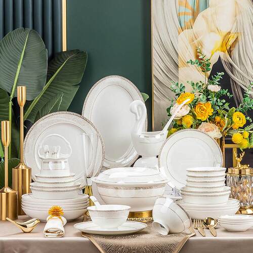 Ceramic bowls, plates, gifts, bowl accessories, Jingdezhen c