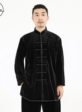 正品沽唐极记加南绒太极服韩男女太拳表演服装秋冬厚中老年武术练