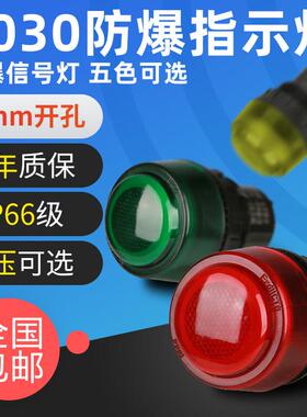 8030防爆讯号灯指示灯24V36V220V380V红绿防爆配电箱LED灯ExdeIIC