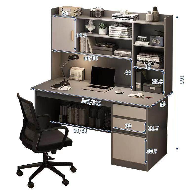 书房卧室家用写字桌新款电脑桌子学生学习桌椅套装书桌书架一体桌,住宅家具,书桌,淘宝优惠券,粉丝福利购,淘宝优惠卷