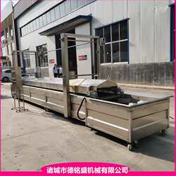 双排软麻花油炸机 带波轮叶翻面式甜甜圈油炸流水线 大馓子油炸机