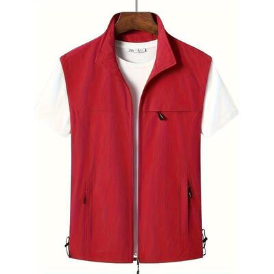 S 24609 Elderly Lightweight Vest 中老年薄款马甲跨境速卖