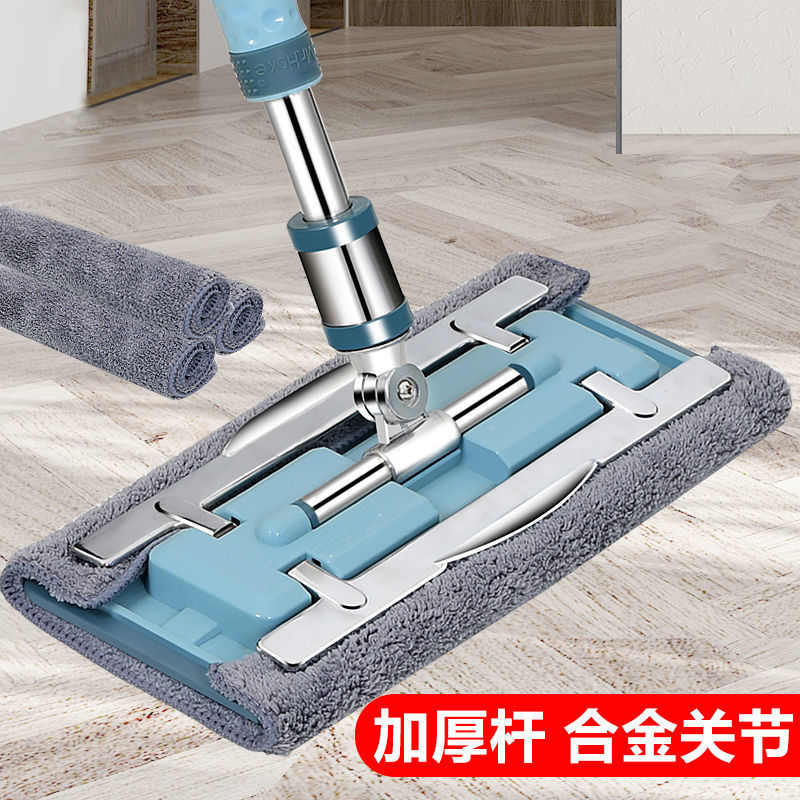 拖把家用一拖净平板拖地懒人拖布木地板瓷砖地夹布拖把批发