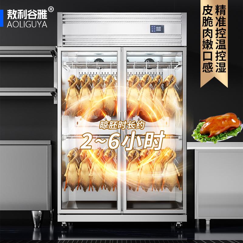 谷雅烧鸭烧鹅胚冷藏保鲜晾鸭柜商用酒店烧腊店智能风干挂鸭立式