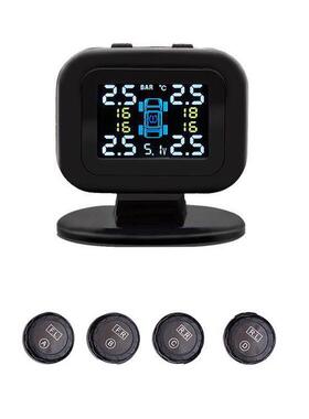 Q2跨境车载TPMS迷你汽车胎压力监测仪温度监测器外置胎压检测系统