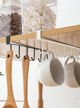 Continuous hook traceless iron art partition organizer, 6-ho