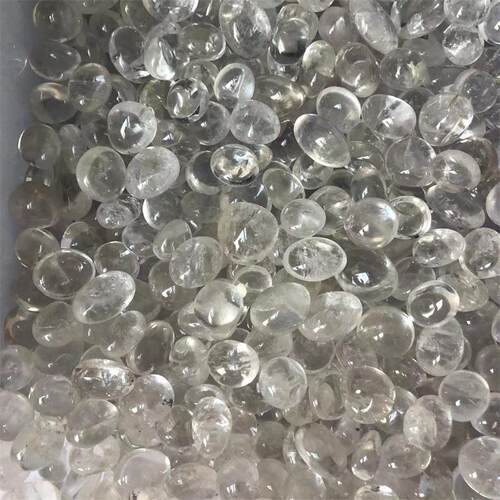 天然白水晶碎石大颗粒滚石鱼缸装饰摆件盆景石造景石扩香石