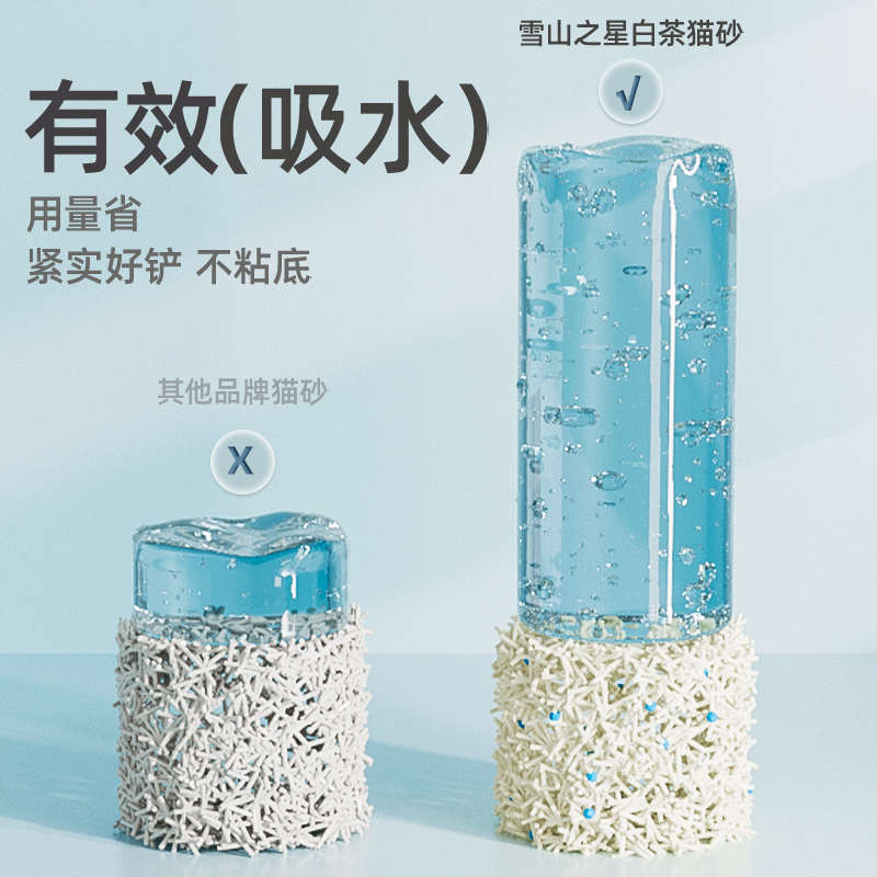 幼猫专用猫砂混合豆腐砂除臭幼猫白茶猫沙矿砂膨润土植物除臭低尘