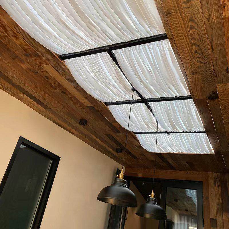 天窗温室遮阳帘遮光帘定制款无需打孔钉钉安装简易绷纱帘