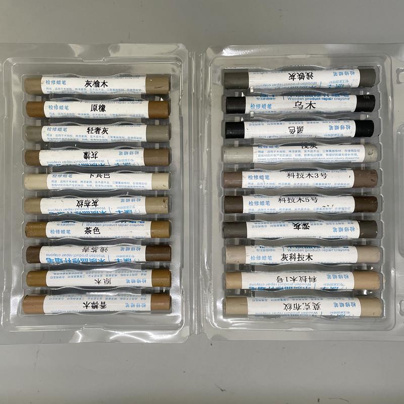 涂牛木质家具地板白色蜡笔木制复合门窗修补破损钉眼裂缝划痕修复