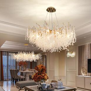 2024新款 水晶灯长形餐厅灯树枝简约饭厅灯意大利轻奢水晶餐厅吊灯