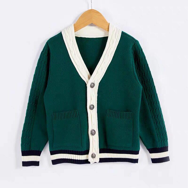 幼儿园园服春秋装毛衣开衫英伦学院风老师小学生校服儿童班服套装