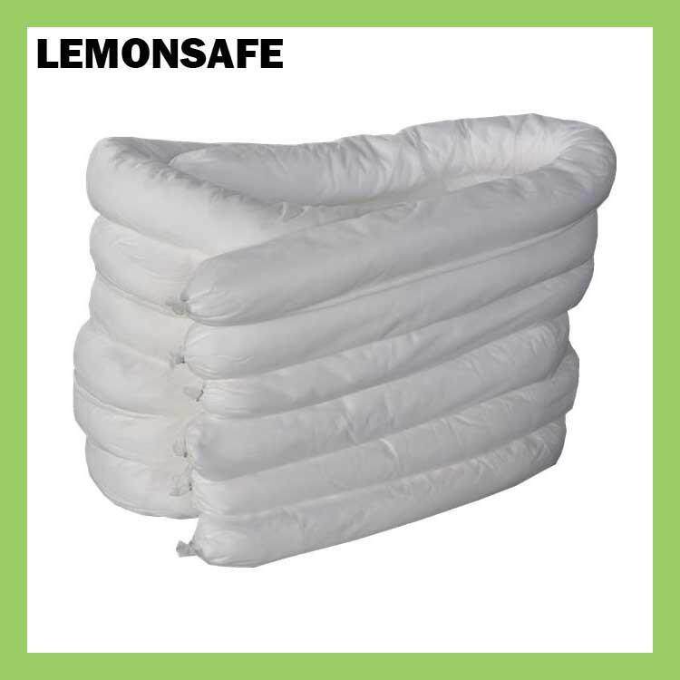 LEMONSAFE白色吸油索工业吸油条水地面拦截吸附棉条OSC01