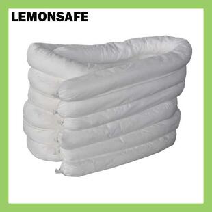 LEMONSAFE白色吸油索工业吸油条水地面拦截吸附棉条OSC01