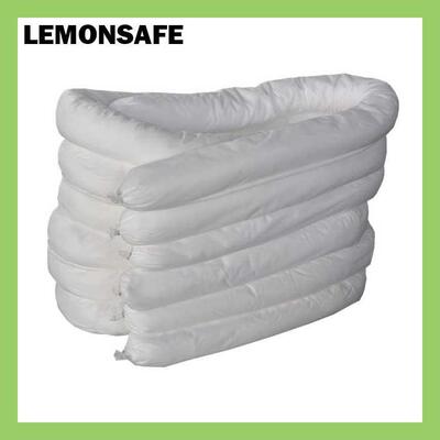 LEMONSAFE白色吸油索工业吸油条水地面拦截吸附棉条OSC01