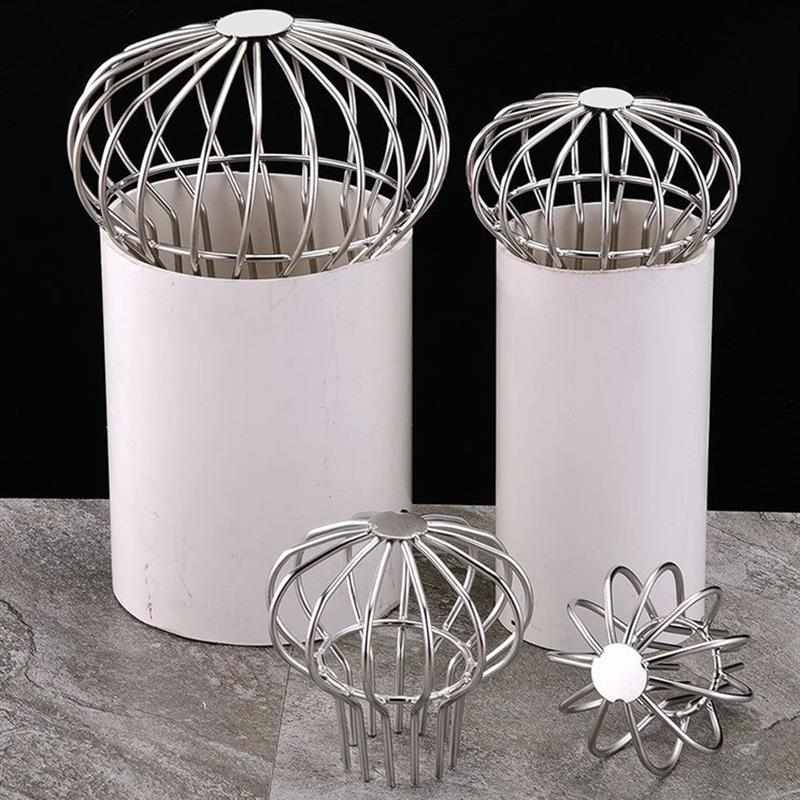 75管专用地漏不锈钢天台台11天沟0PVC下水管160网罩防堵雨水斗专