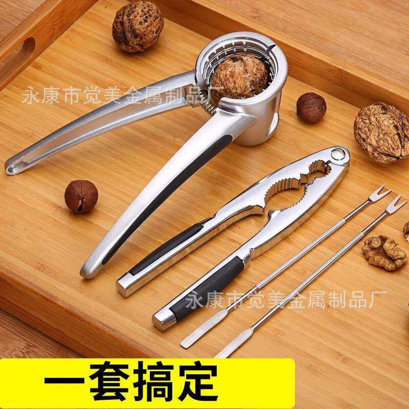 直销核桃夹子坚果钳弹簧弹性核桃夹松子榛子夹漏斗核桃夹