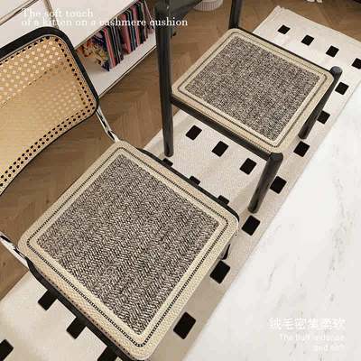 四季家用办公椅垫子凳子感圆形坐垫餐桌高级通用防滑座垫餐椅椅子