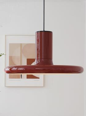 丹麦复古ufo飞盘餐厅吊灯北欧客厅彩色Vintage中古吧台60年代灯