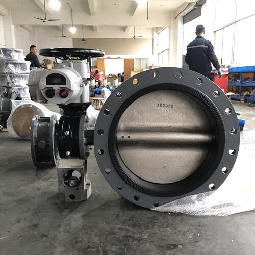 D941X-25CDN1400钢制电动蝶阀AC80V手电两用一体式蝶阀PLC控制