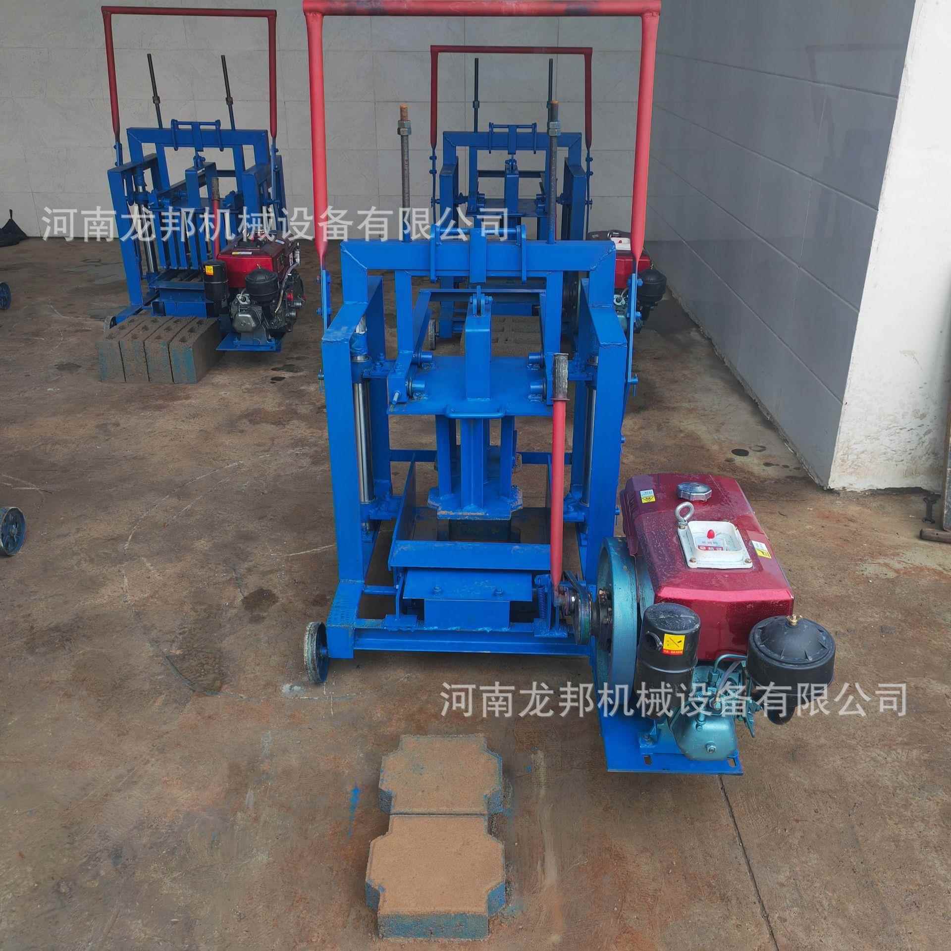 柴油LB2-45小动力移动式制砖机型下单砖机柴油小空心砌块砖机出口