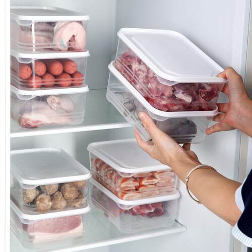 Frozen meat storage box, refrigerator sealed container with