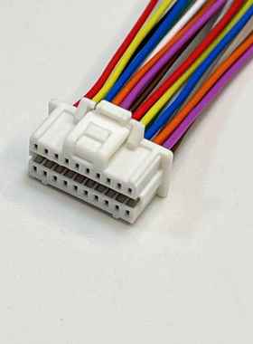 Molex1.0mm间距,5011892010连接线，501189-2010胶壳带线,双排20P