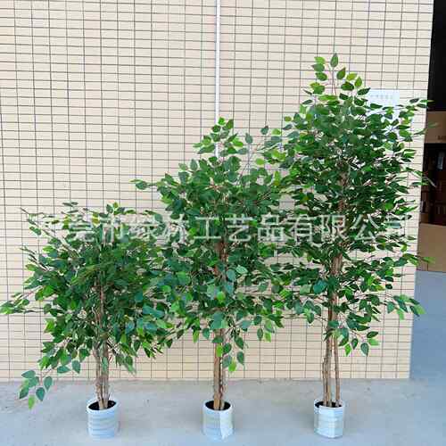 仿真榕树真木杆迷你榕树盆栽小叶榕仿真绿植仿真树室内装饰假绿植