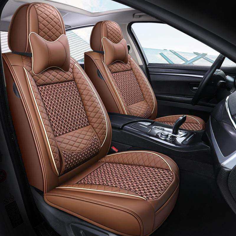 新款冰丝材质固定腰靠小车五座车座套厂家直销CM-59