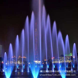 大型人工湖漂浮程控音乐喷泉旱喷喷泉控制系统喷头全套设备厂家