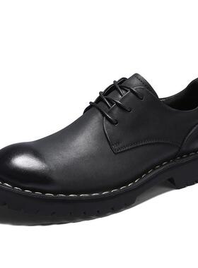 高档真皮装男士商务闲皮鞋英伦风正鞋大码男鞋45 休46 47 48 490