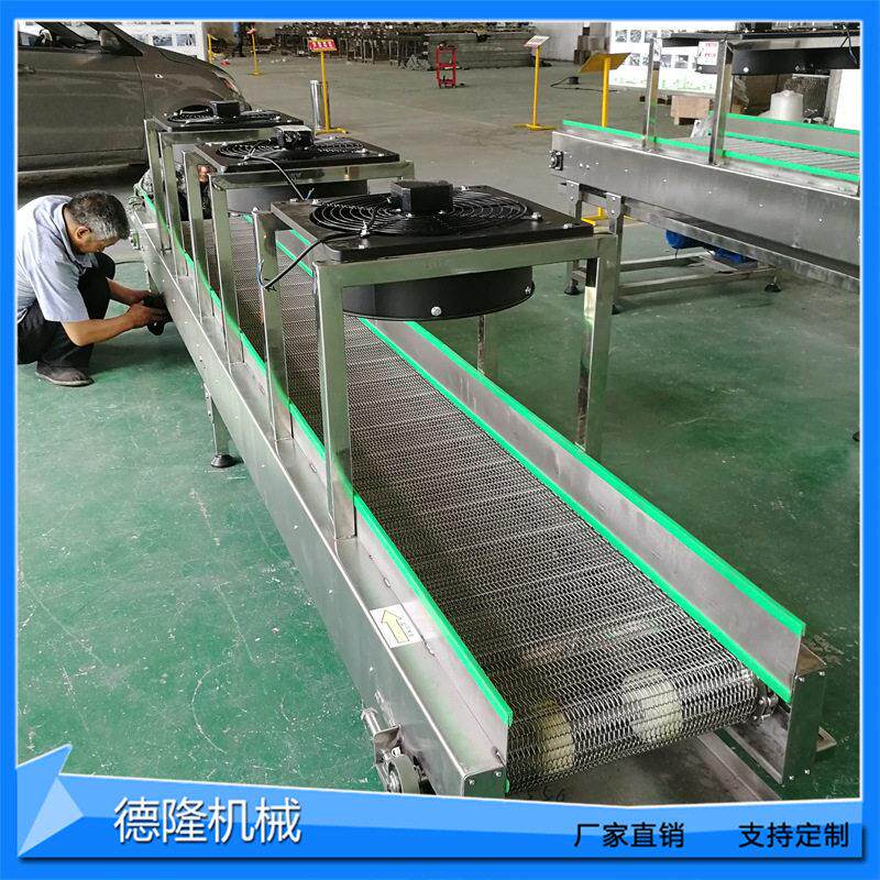 玻璃器具2520网带烘干机陶瓷温烧结链网传送带锻造件降温风冷线