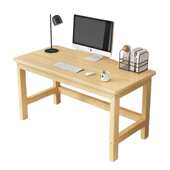 实木电脑桌儿童学习桌写字桌椅书桌简易小型办公木桌子学生课桌椅