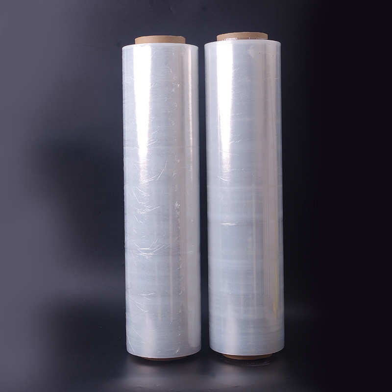 pe拉伸缠绕膜50cm塑料打包薄膜托盘大卷机用工业包装保护膜批发用