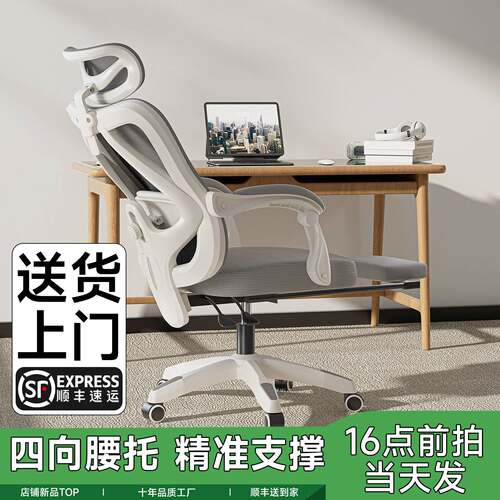 人体工学椅电脑椅家用宿舍专用舒适久坐靠背座椅办公椅电竞椅子